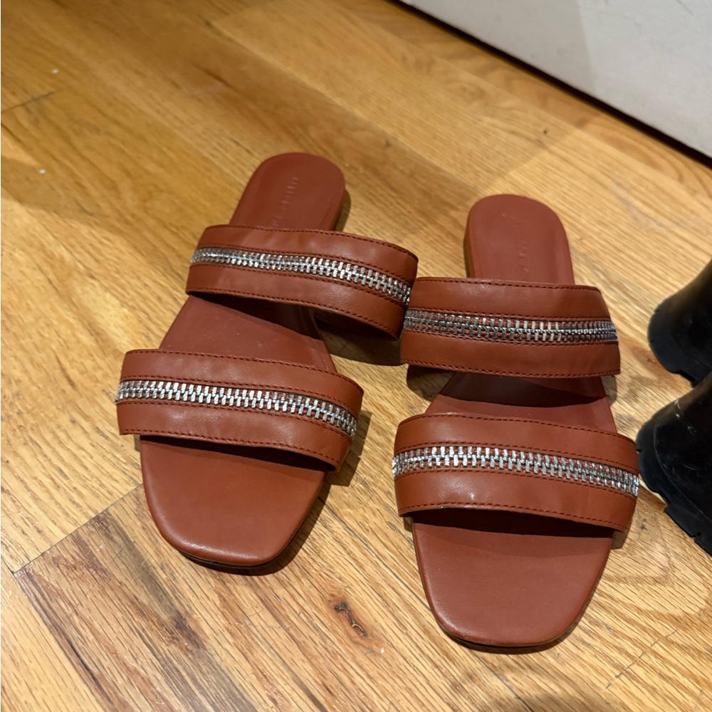 Rebecca Minkoff Brown Leather Sandals